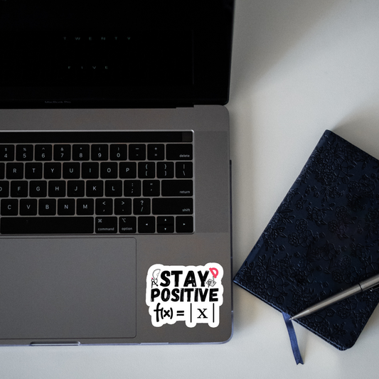Stay Positive f(x)=IxI Sticker