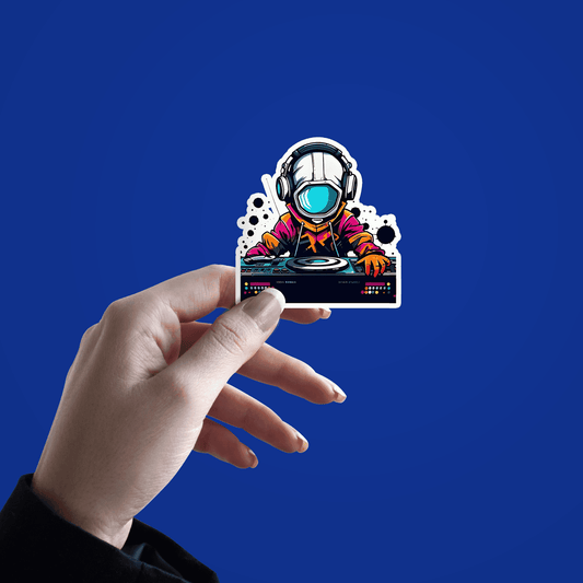 Illustration DJ art sticker - sticckiz.com