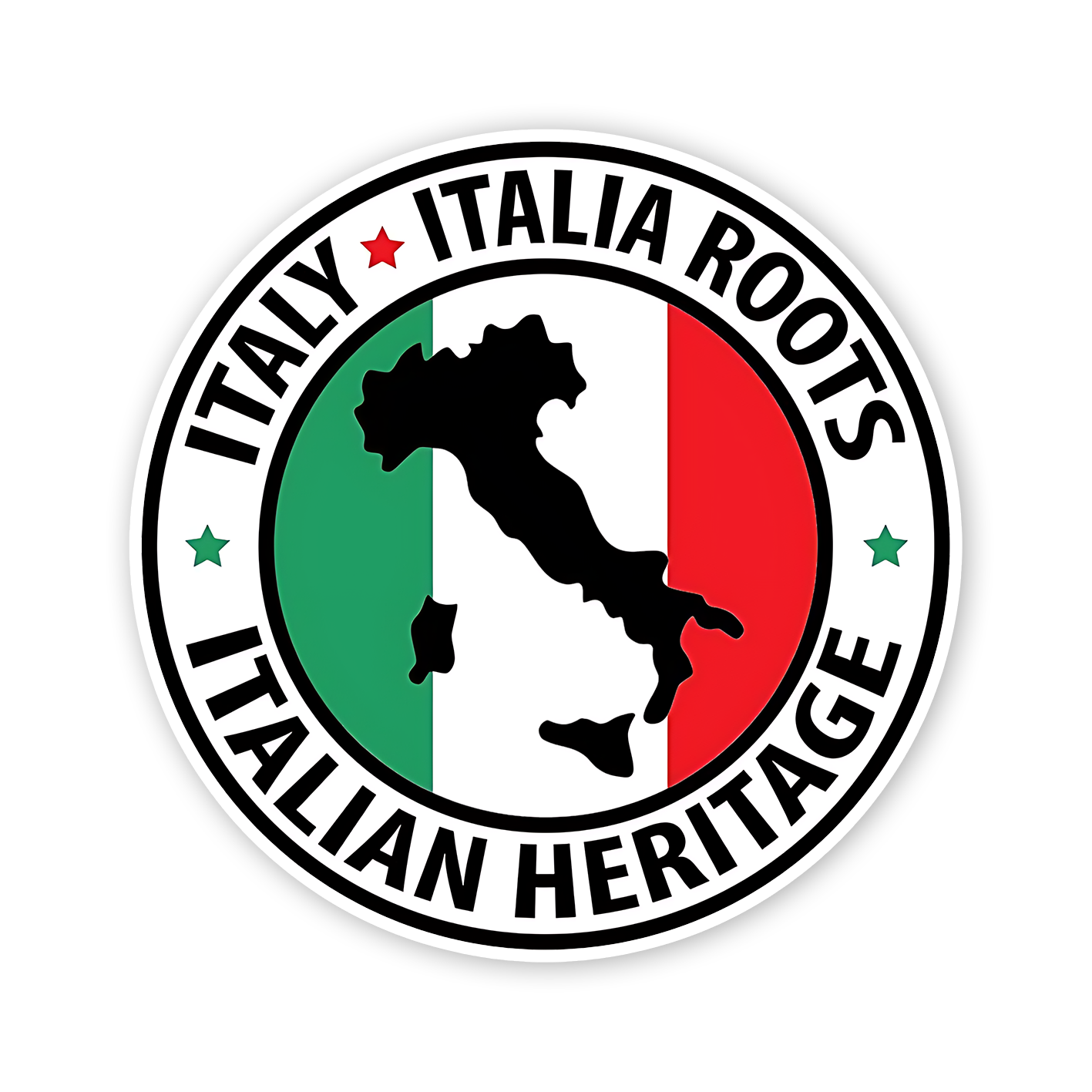 Italy. Italia Roots. Italian heritage Sticker