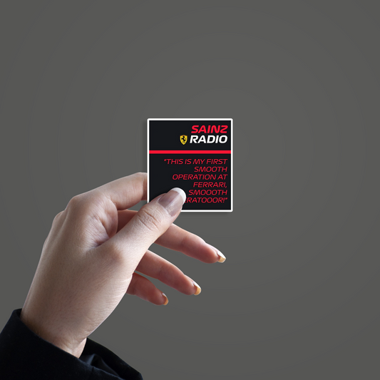 Sainz Radio Sticker