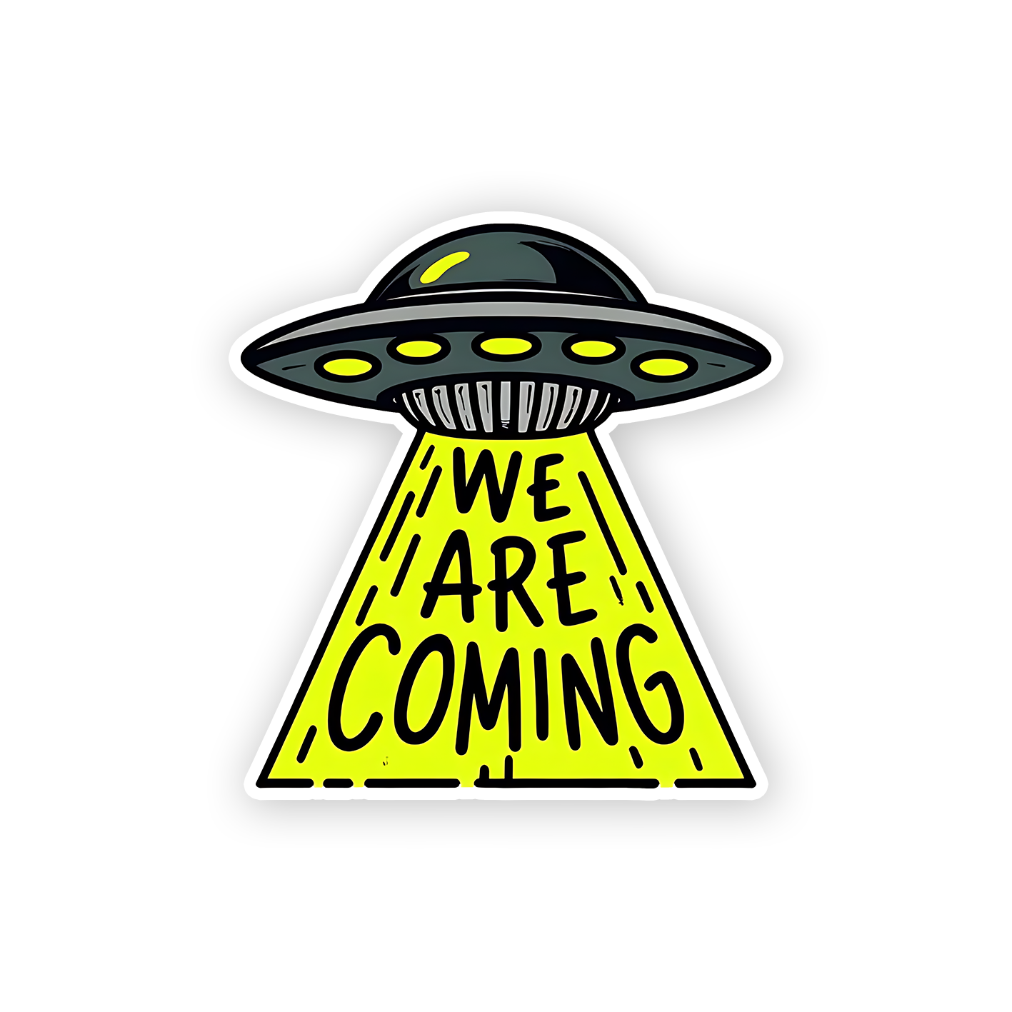 We are coming Sticker