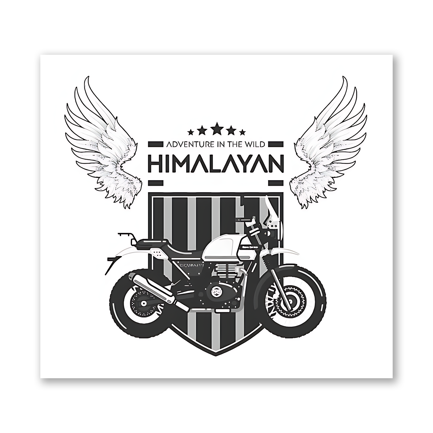 Himalayan Motorcycle Sticker