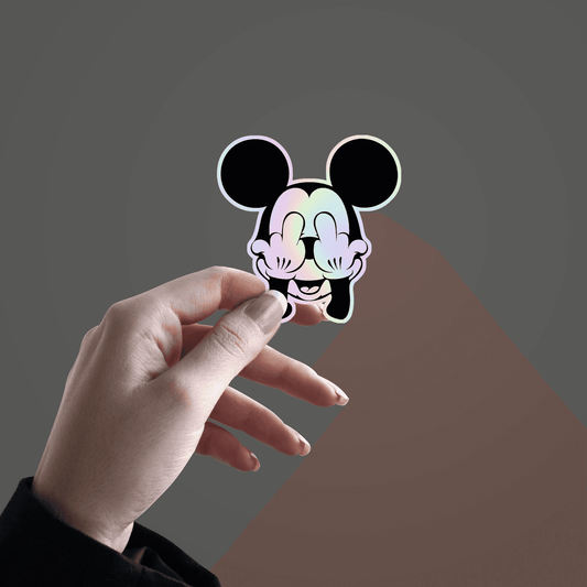Micky Mouse Holographic Sticker - sticckiz.com