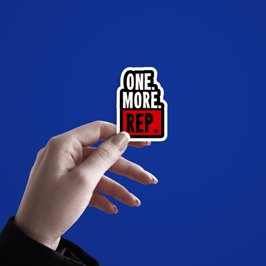 One More Rep Sticker - sticckiz.com