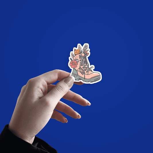 Hiking Boots Sticker - sticckiz.com