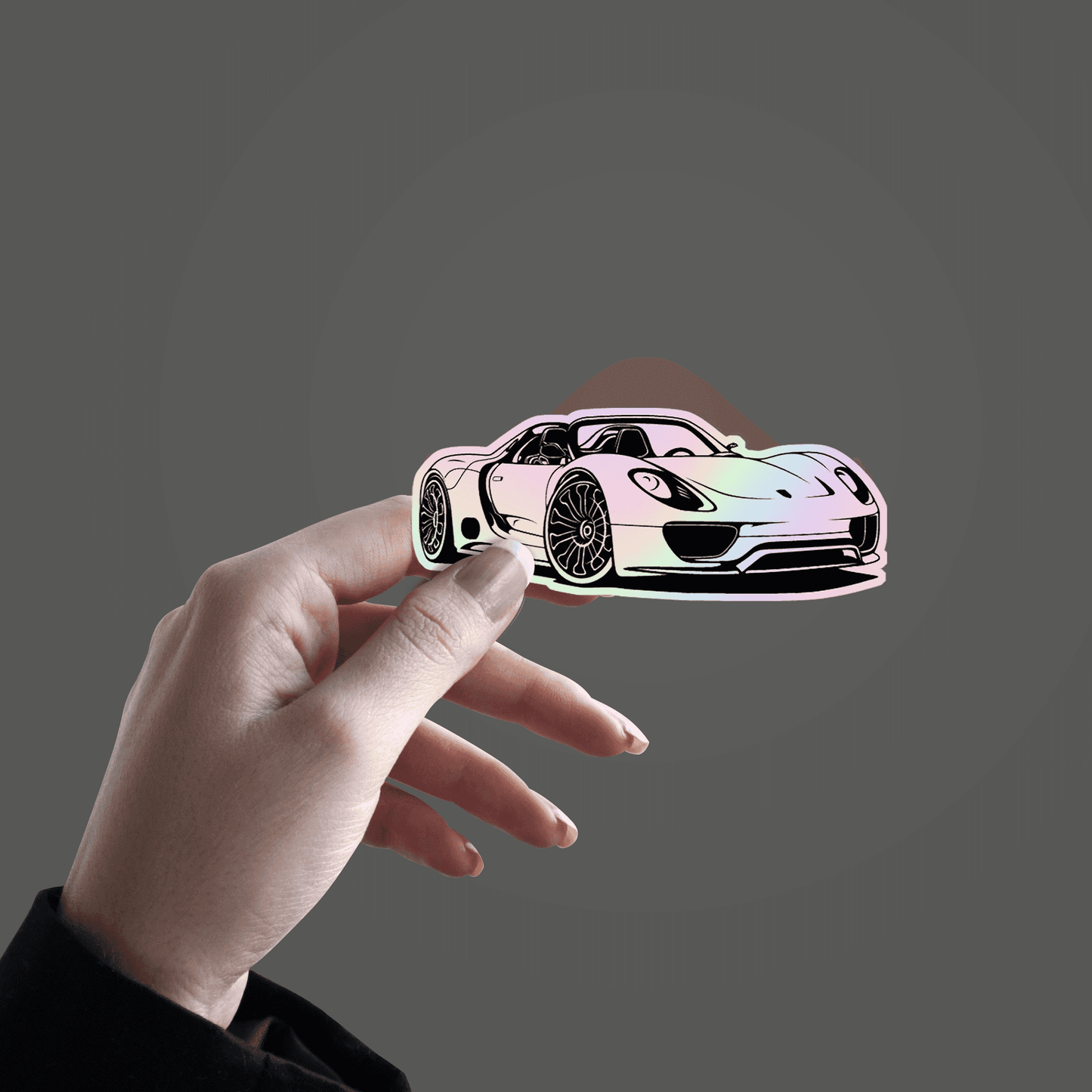 Porche Holographic Sticker - sticckiz.com