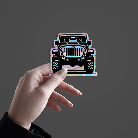 Jeep Holographic Sticker - sticckiz.com