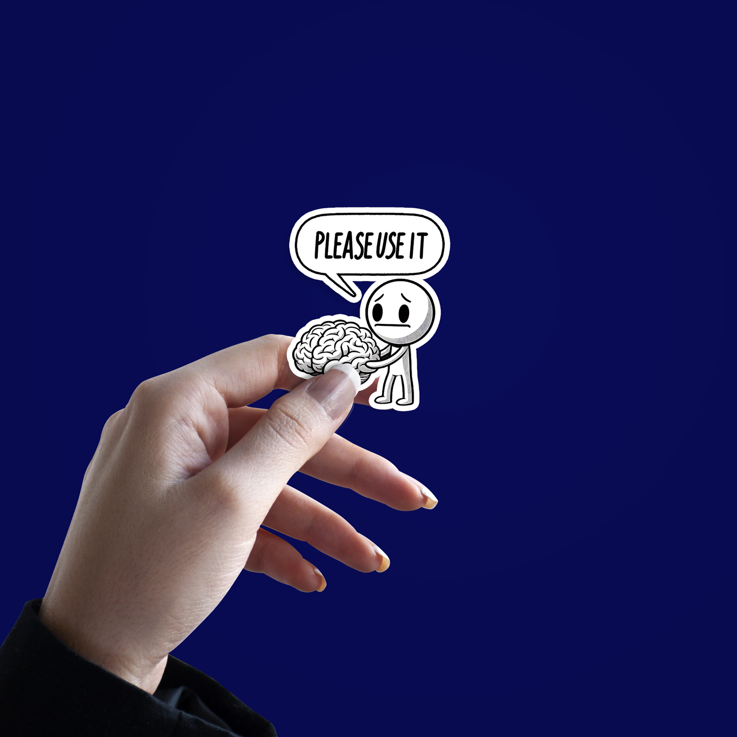 Please Use it Sticker