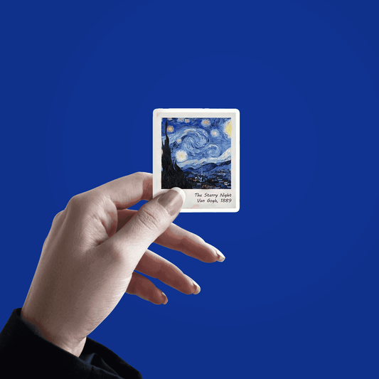 The starry night painting v2 sticker - sticckiz.com
