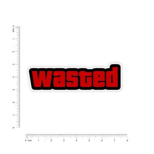 Wasted bumper Sticker - sticckiz.com