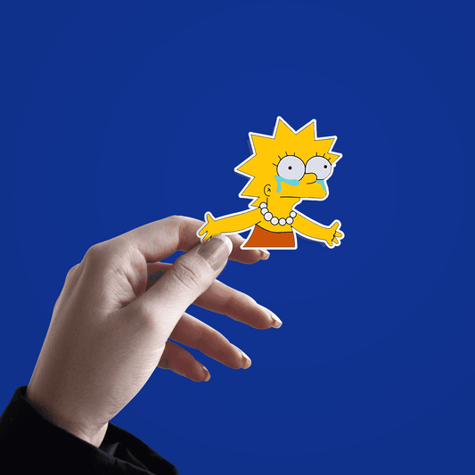 Lisa Simpson Crying Sticker - sticckiz.com