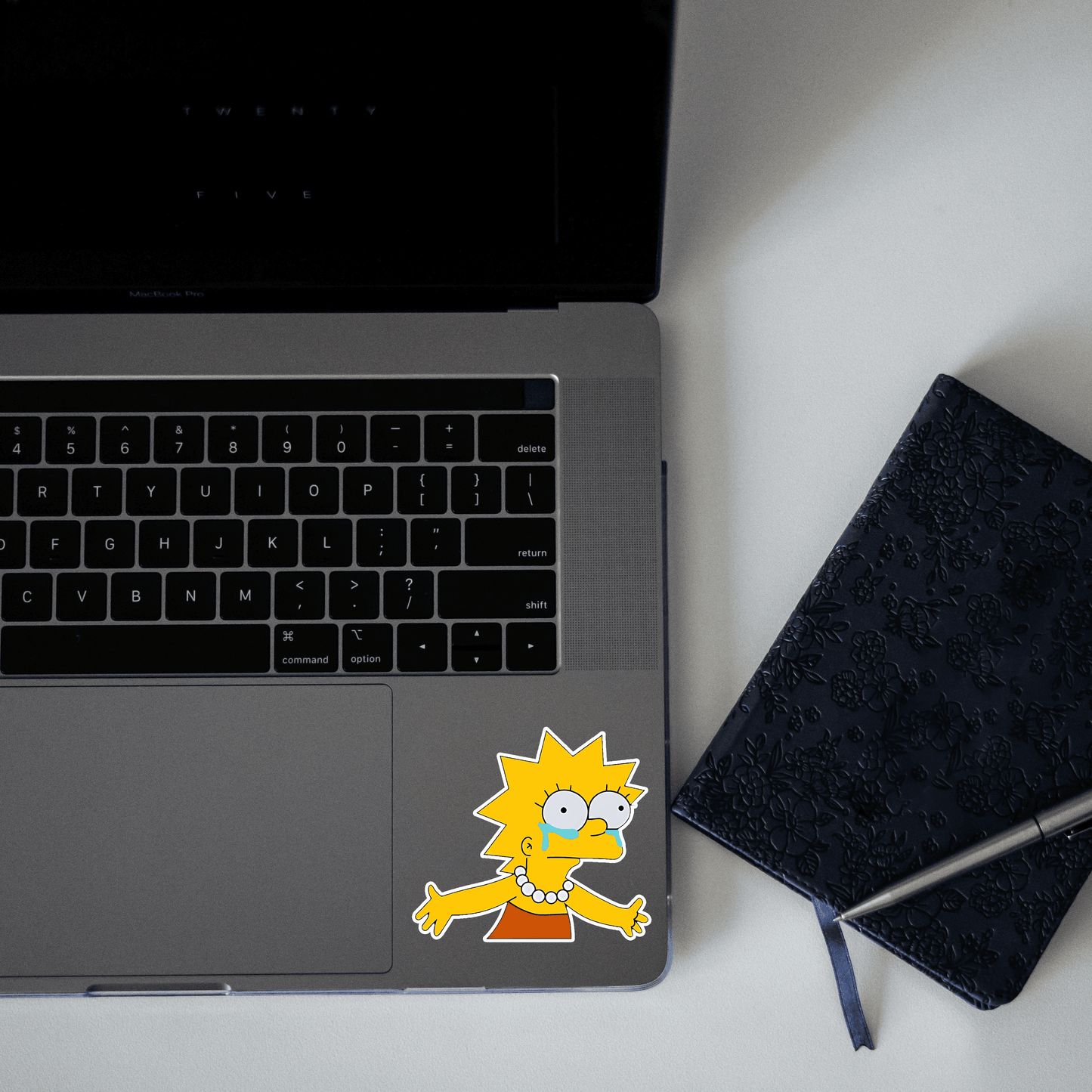 Lisa Simpson Crying Sticker - sticckiz.com