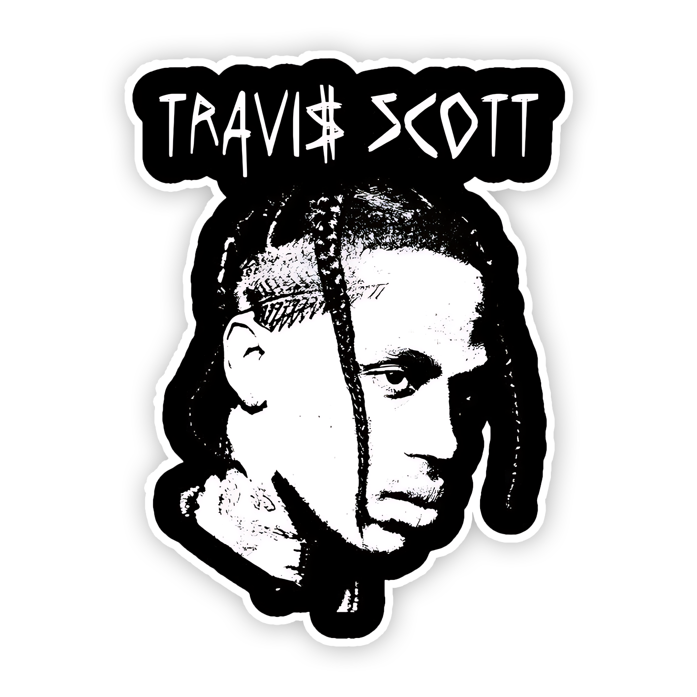 Travis Scott Singer Sticker