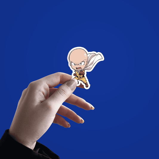 Saitama flying Sticker - sticckiz.com