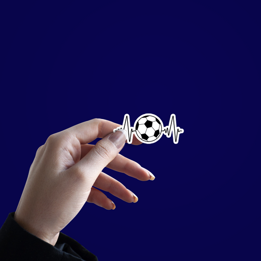 Football Heartbeat Sticker