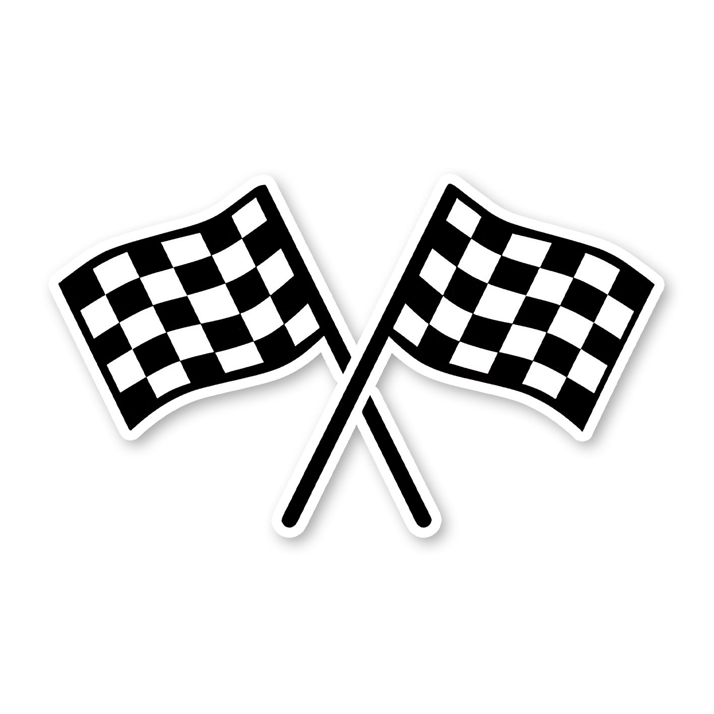 Formula race flag Sticker