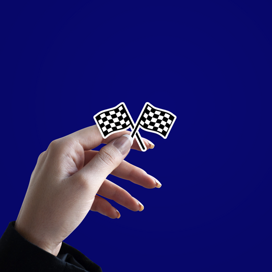 Formula race flag Sticker
