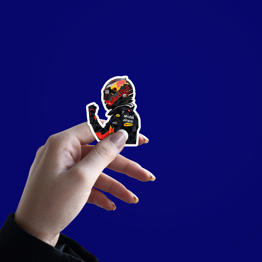 Red bull biker Sticker