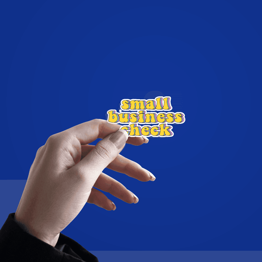 Small Business Check Sticker - sticckiz.com
