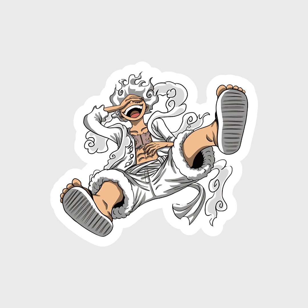 luffy gear 5 sticker One piece luffy gear 5 sticker – sticckiz.com