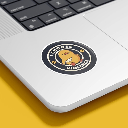 I choose Violence Sticker - sticckiz.com