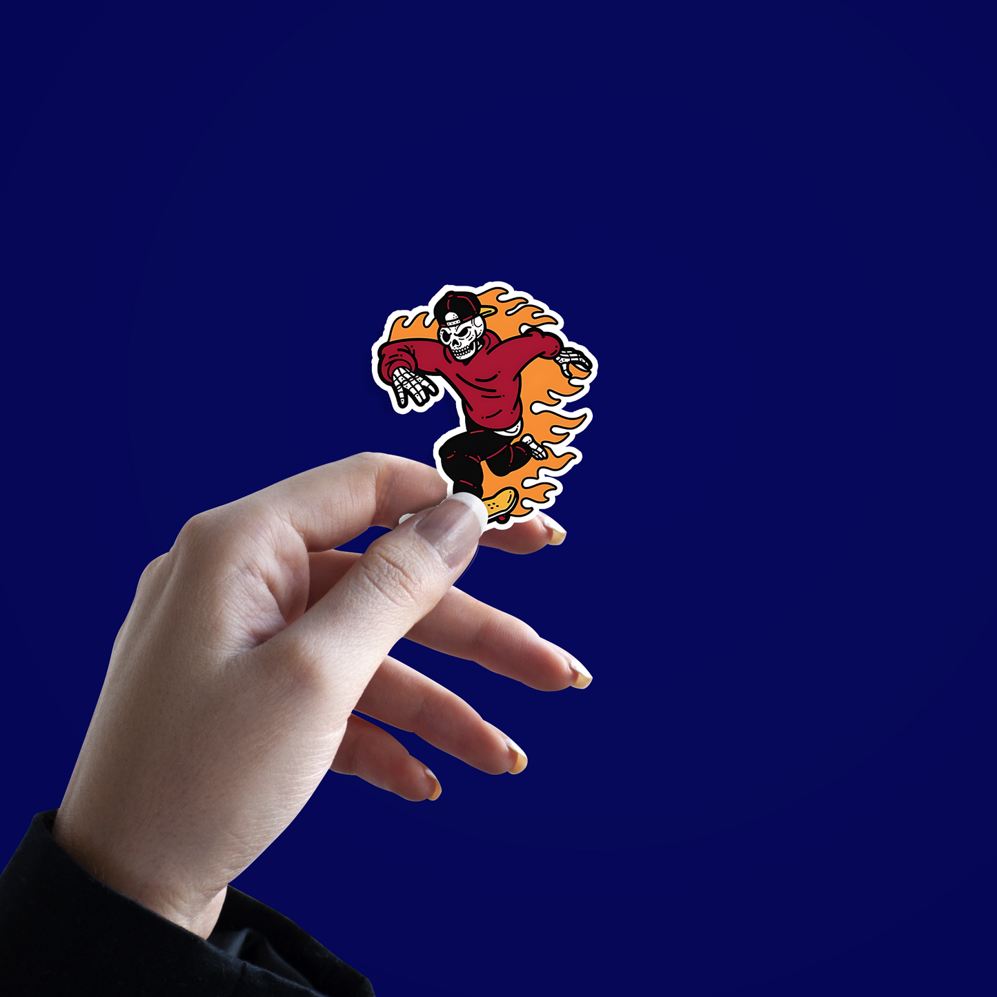 Ghost riding skates Sticker