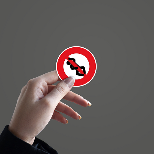 Prohibited Sign Sticker