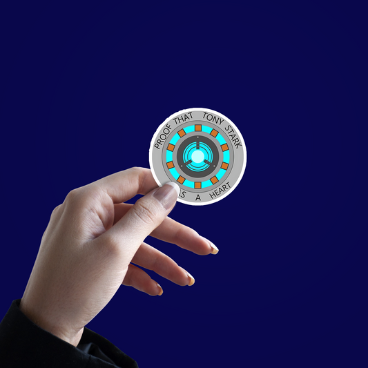 Proof that Tony Stark has a heart Sticker