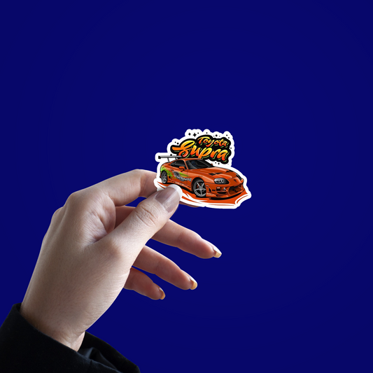 Toyota Supra car Sticker