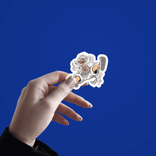 One piece luffy gear 5 sticker - sticckiz.com