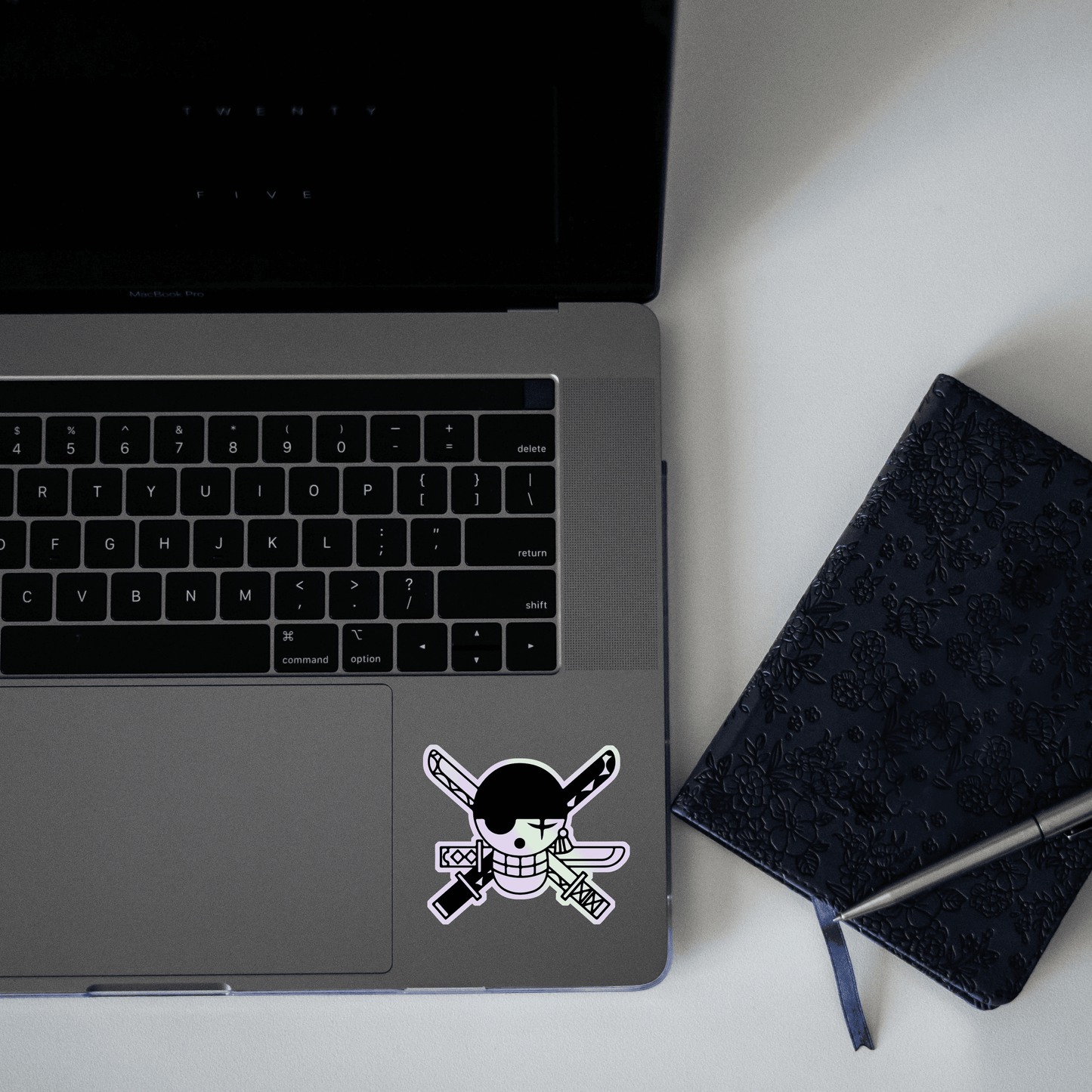 Jolly Roger Holographic Sticker - sticckiz.com
