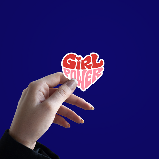 Girl power written Sticker