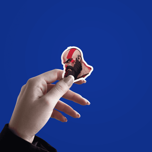 God of war brutal kratos Sticker - sticckiz.com