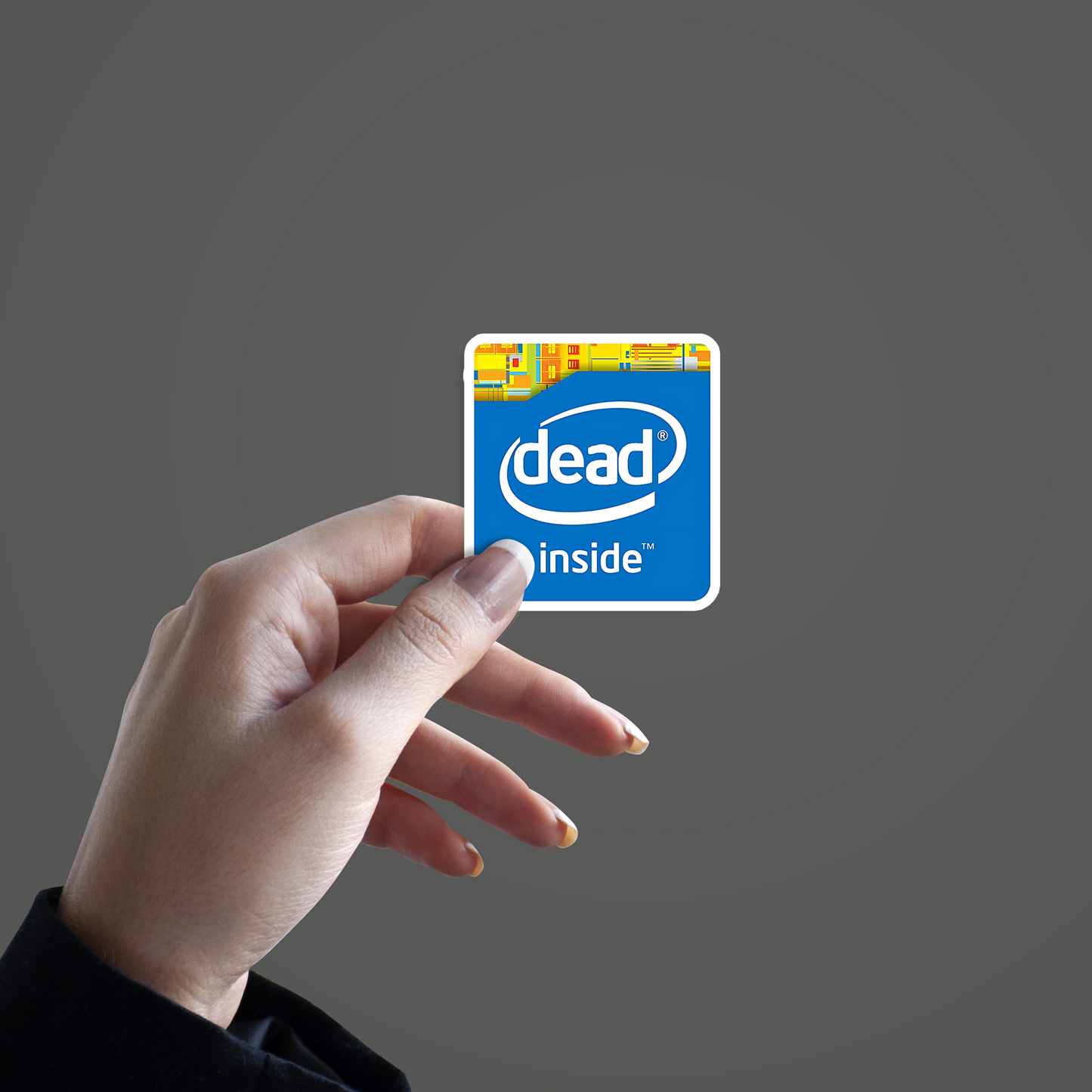 Dead Inside Simcard Sticker
