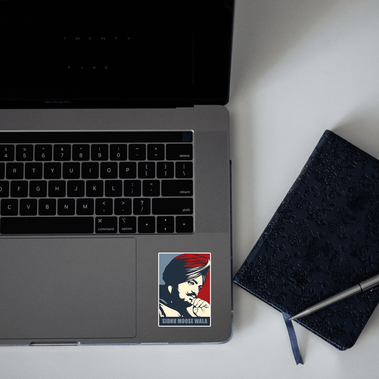 Moosewala Art card Sticker - sticckiz.com