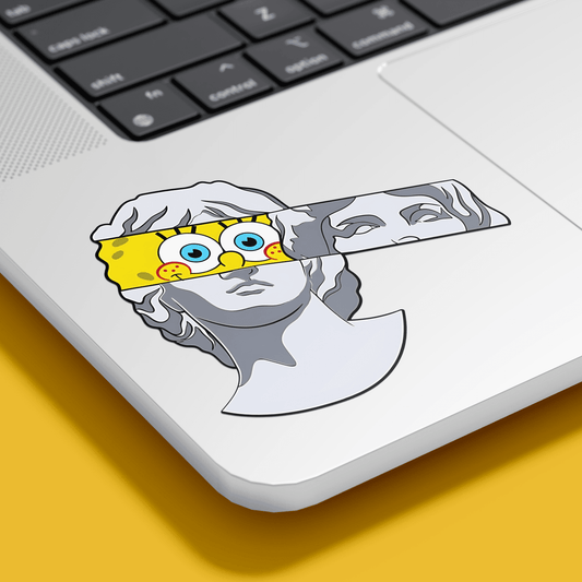 Spongebob Greek God Sticker - sticckiz.com