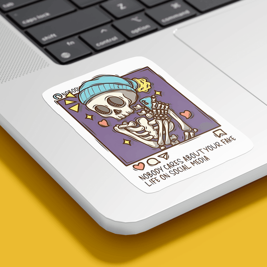 Skeleton on Instagram Sticker - sticckiz.com