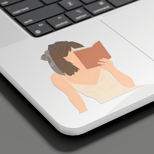 Girl reading book Sticker - sticckiz.com