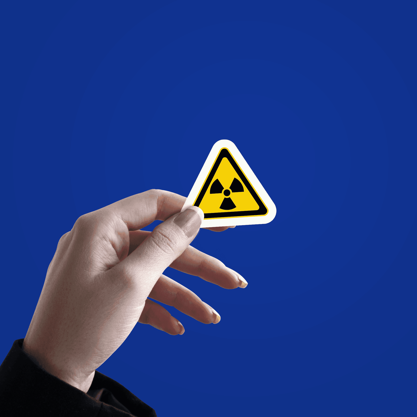 Radiation warning sign Sticker - sticckiz.com
