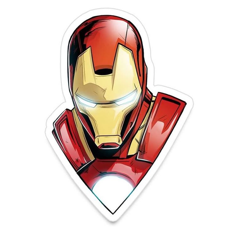 Iron Man Superhero Sticker