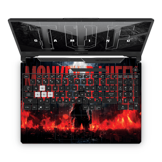 MONKEY D.LUFFY Blazing Red Laptop Skin - sticckiz.com