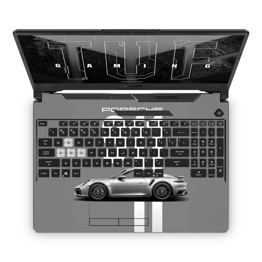 PORSCHE 911 GREY EDITION Laptop Skin - sticckiz.com