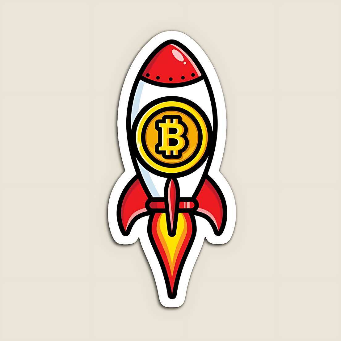 Bitcoin Rocket - sticckiz.com