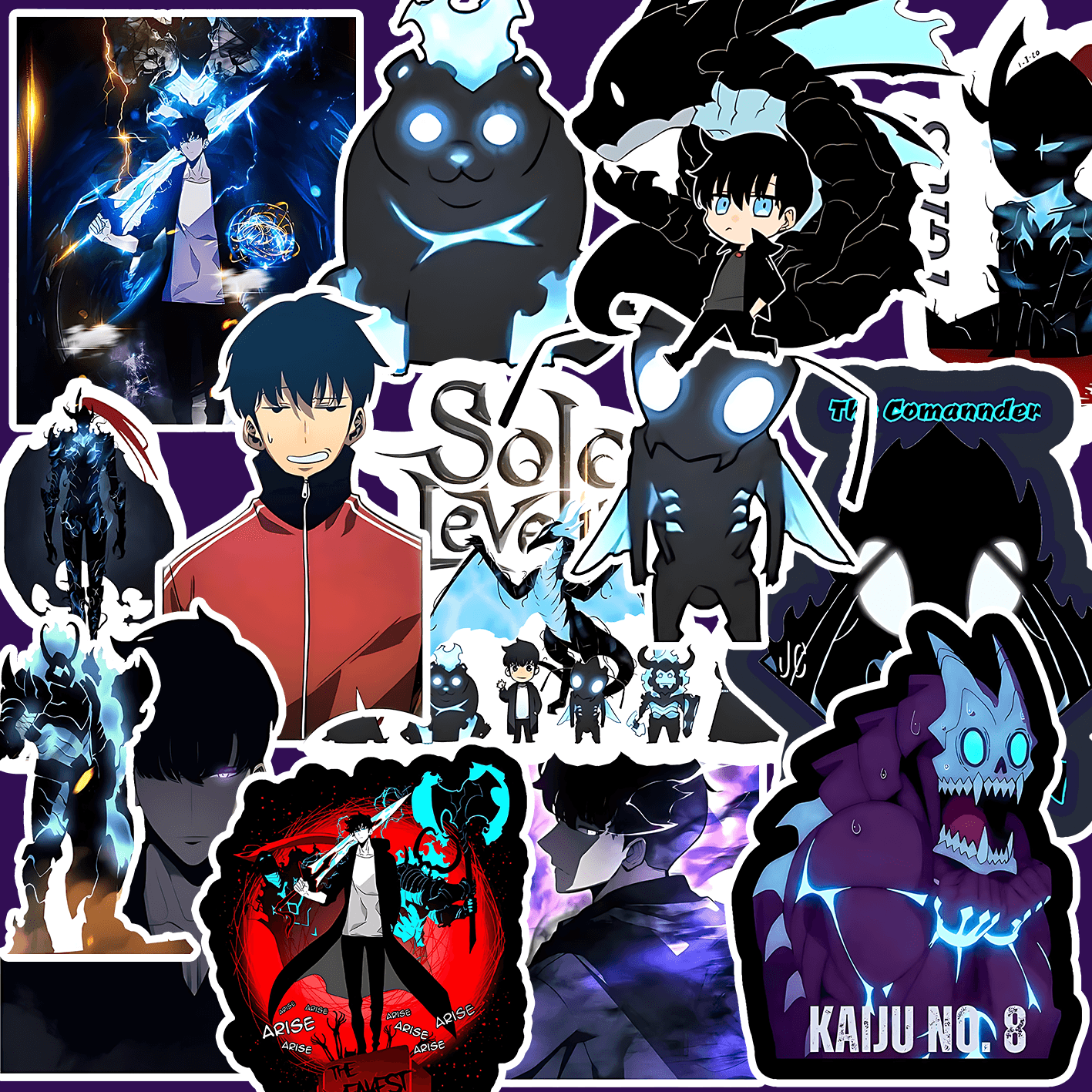 Solo Levelling Stickers ( Pack of 15 ) - sticckiz.com