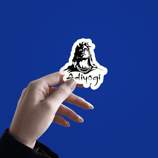 Adiyogi Shiva Sticker - sticckiz.com