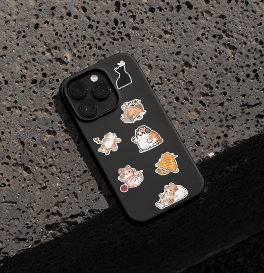 cat mini sticker sheet 1 - sticckiz.com