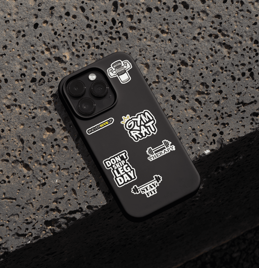 gym mini sticker sheet - sticckiz.com