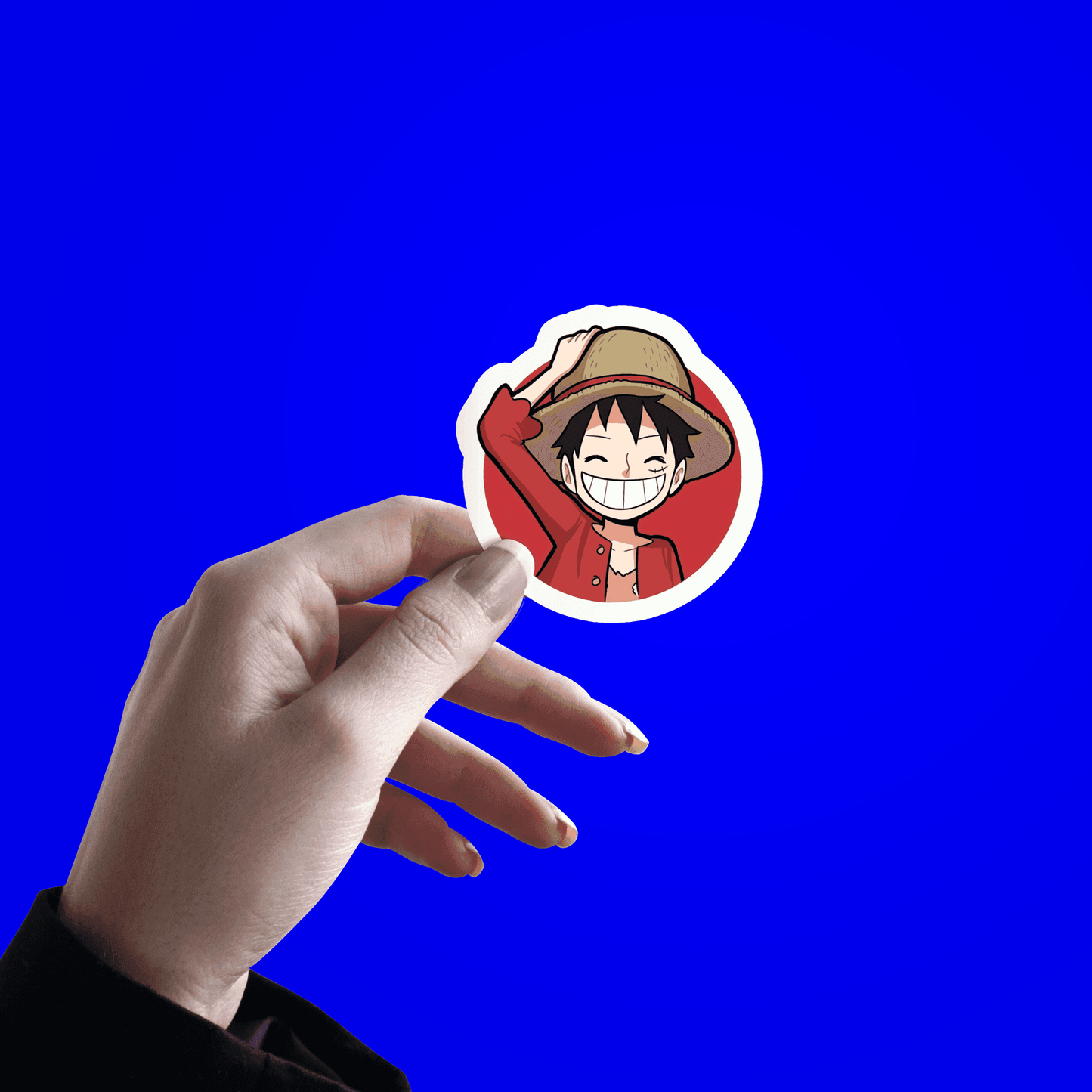 Luffy Big Smile Sticker - sticckiz.com