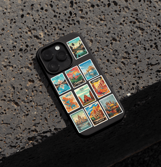 Indian city mini Sticker sheet 1 - sticckiz.com