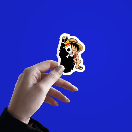 Pirate Flag Luffy Sticker - sticckiz.com